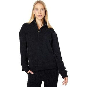 Honeydew "comfot queen" new quarter zip black pullover women sz medium
